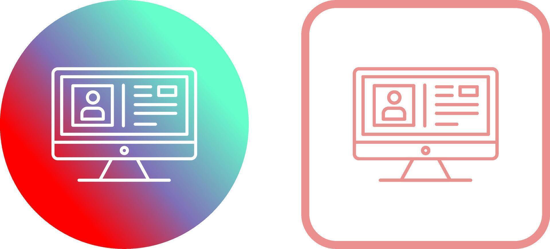 Profile Icon Design vector