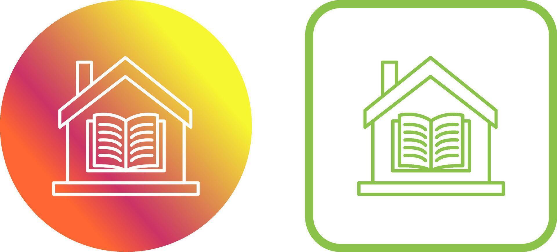 Homeschooling Icon Design vector