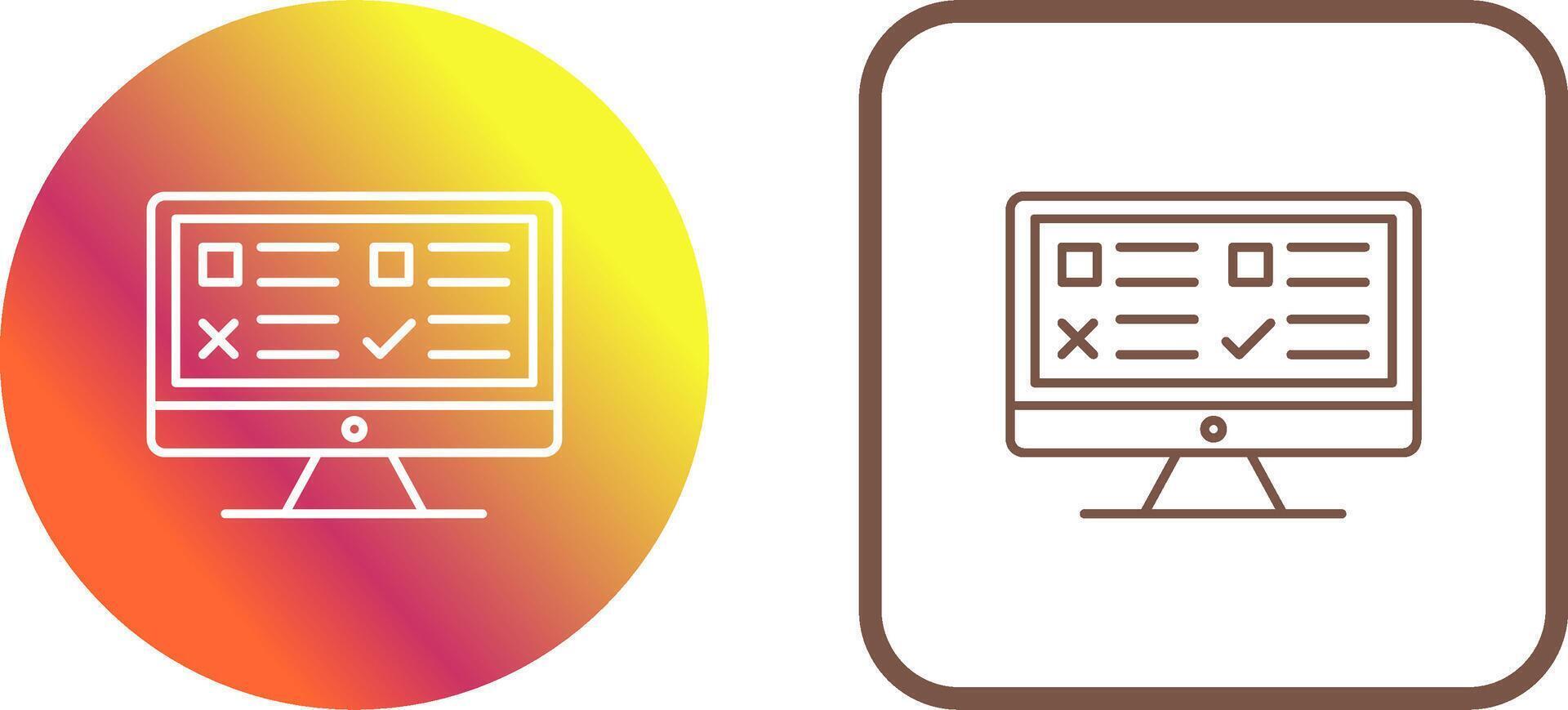 Examination Icon Design vector