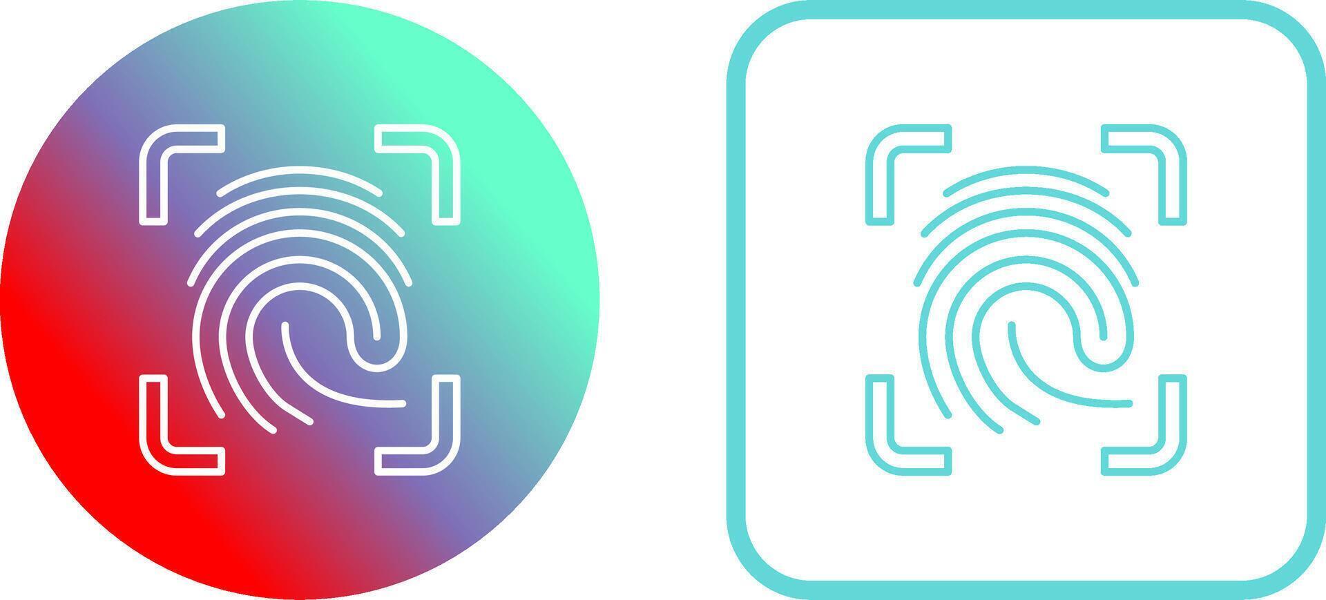Finger Print Icon Design vector