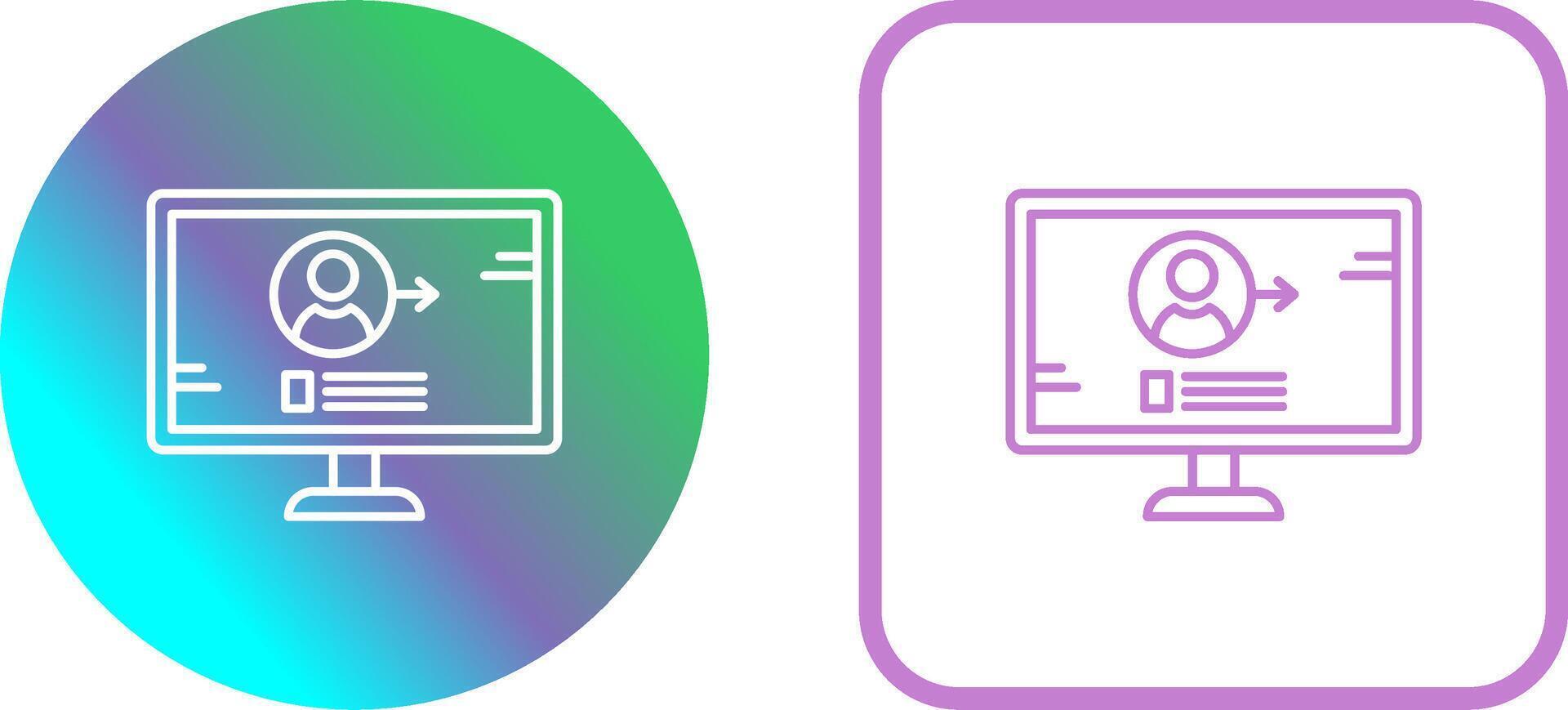 Log In Icon Design vector