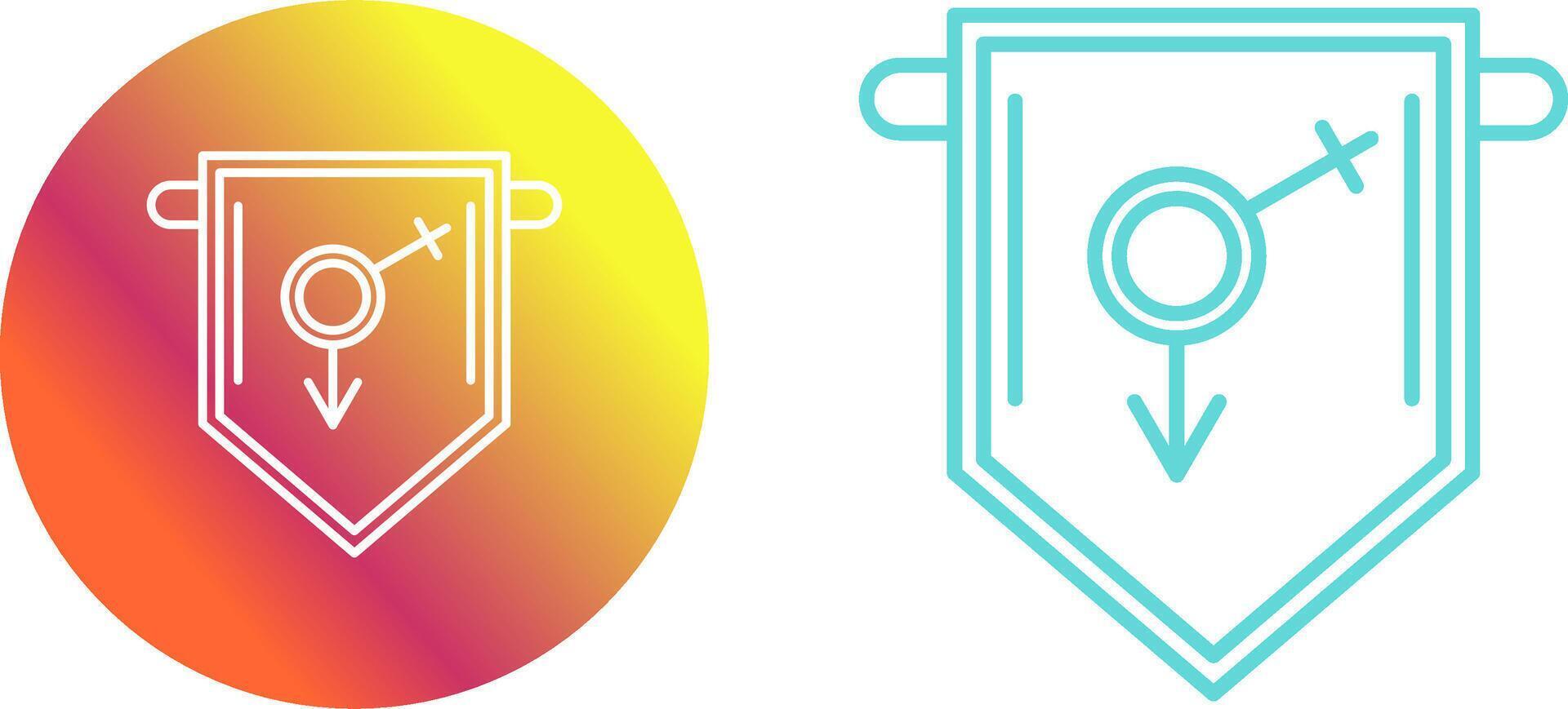 College Fraternity Icon Design vector
