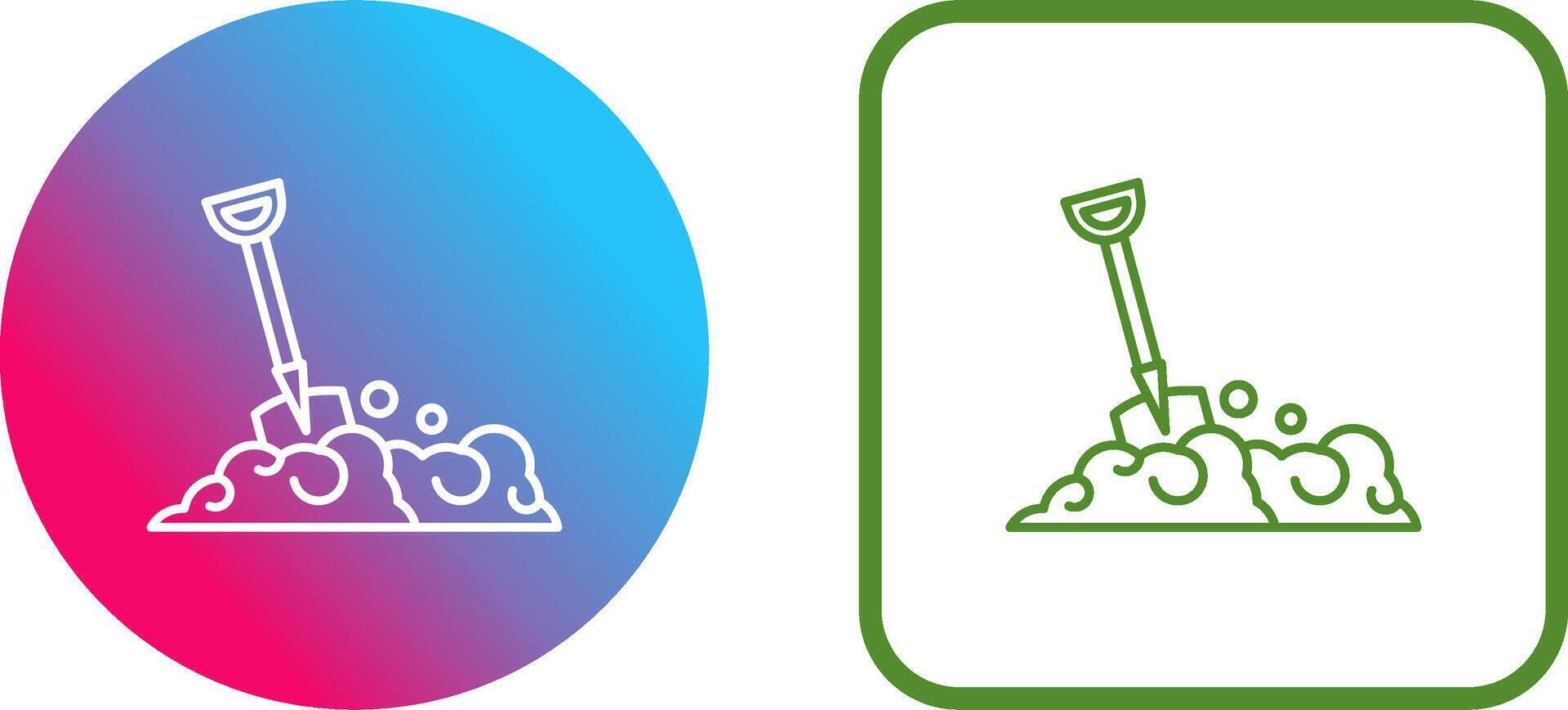 Shovel Icon Design vector
