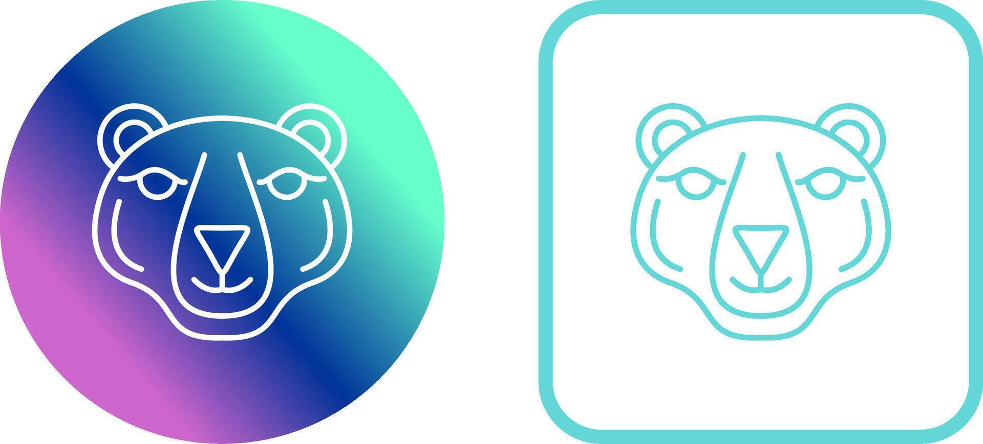 Polar Bear Icon Design vector