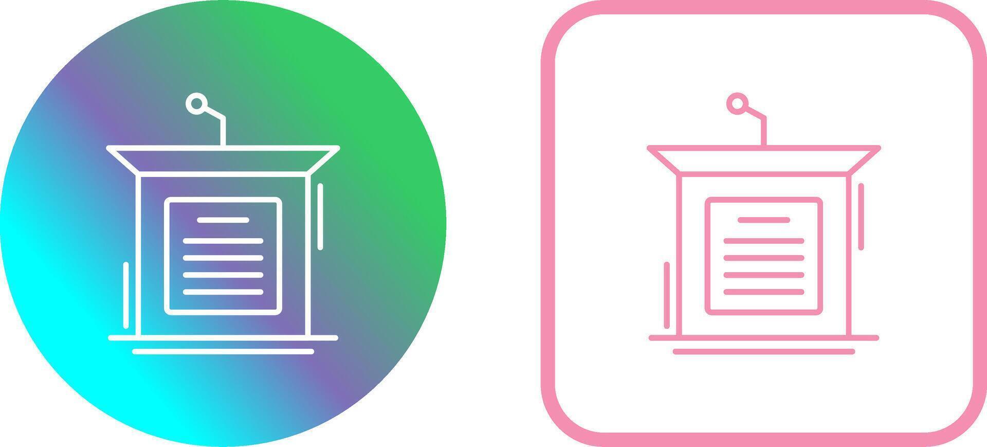 Podium Icon Design vector