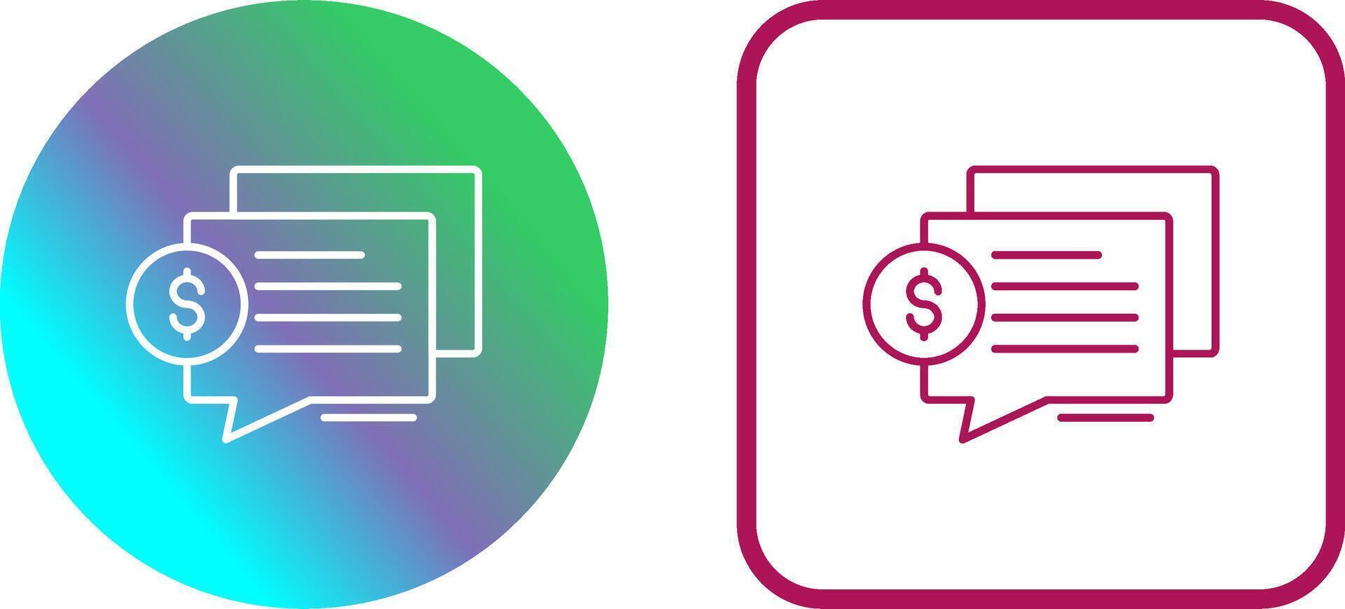 Dialog Icon Design vector