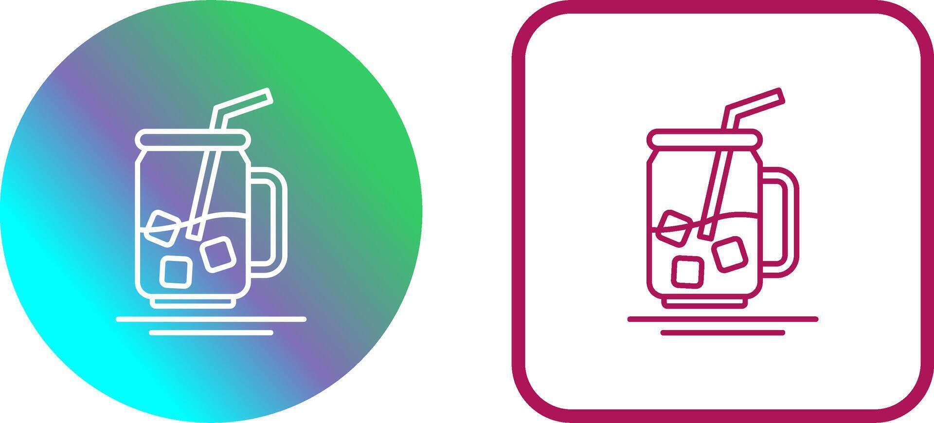 Iced Tea Icon Design vector