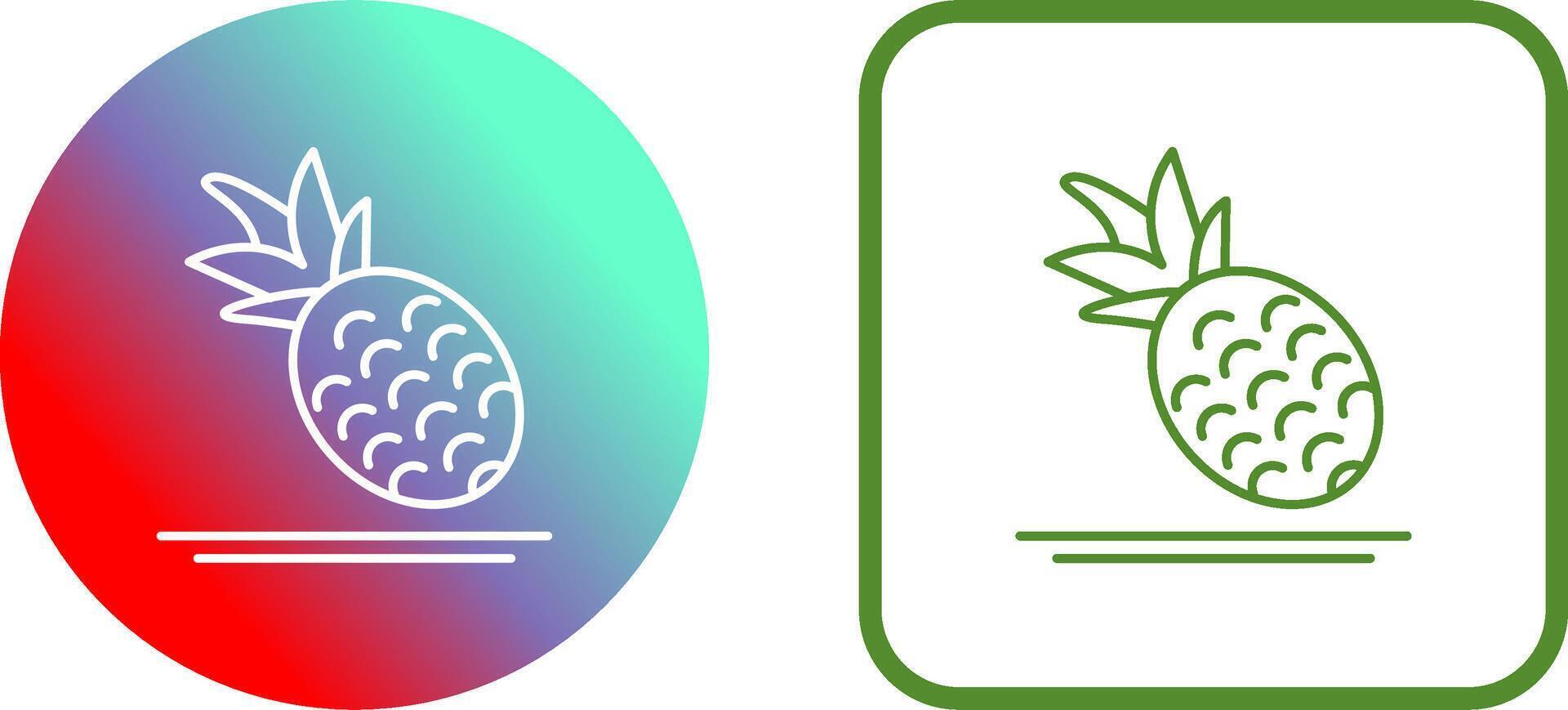 Pineapple Icon Design vector