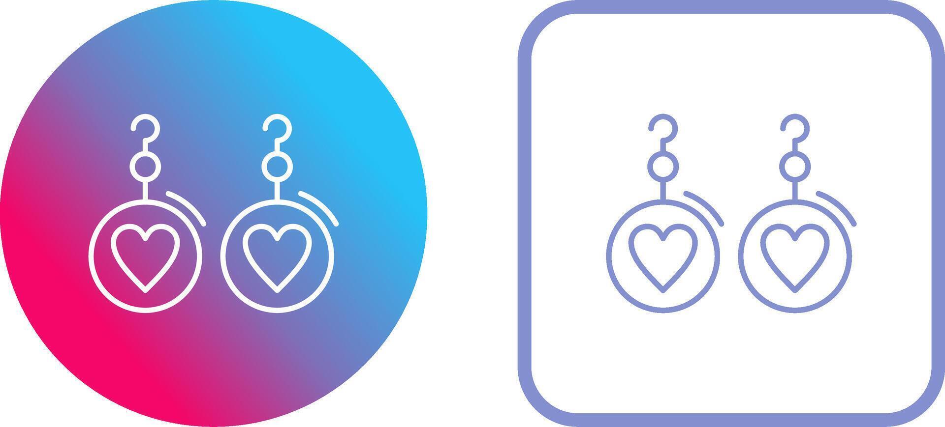 Earrings Icon Design vector