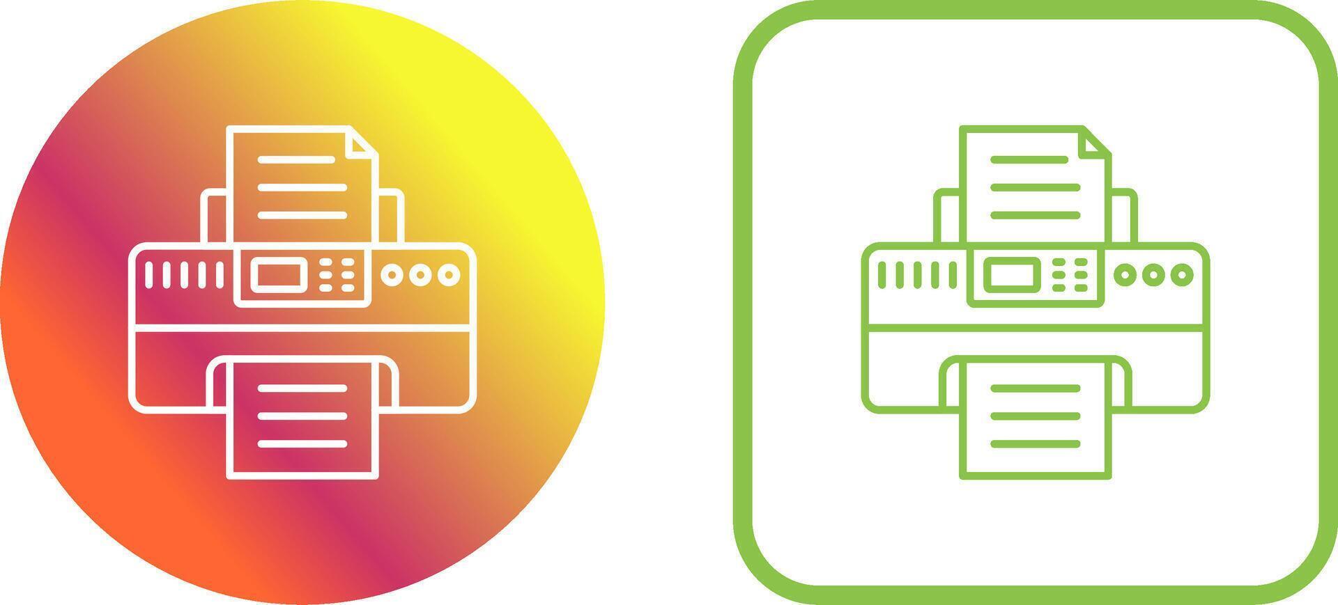Printer Icon Design vector