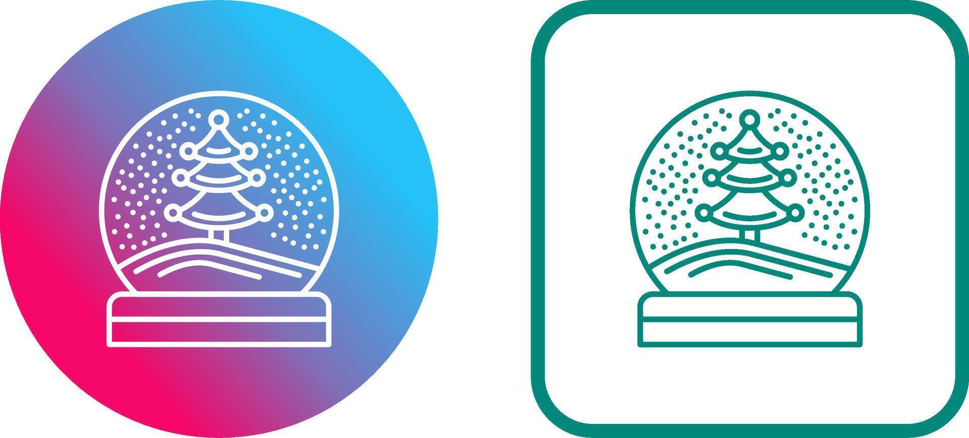 Snow Glob Icon Design vector
