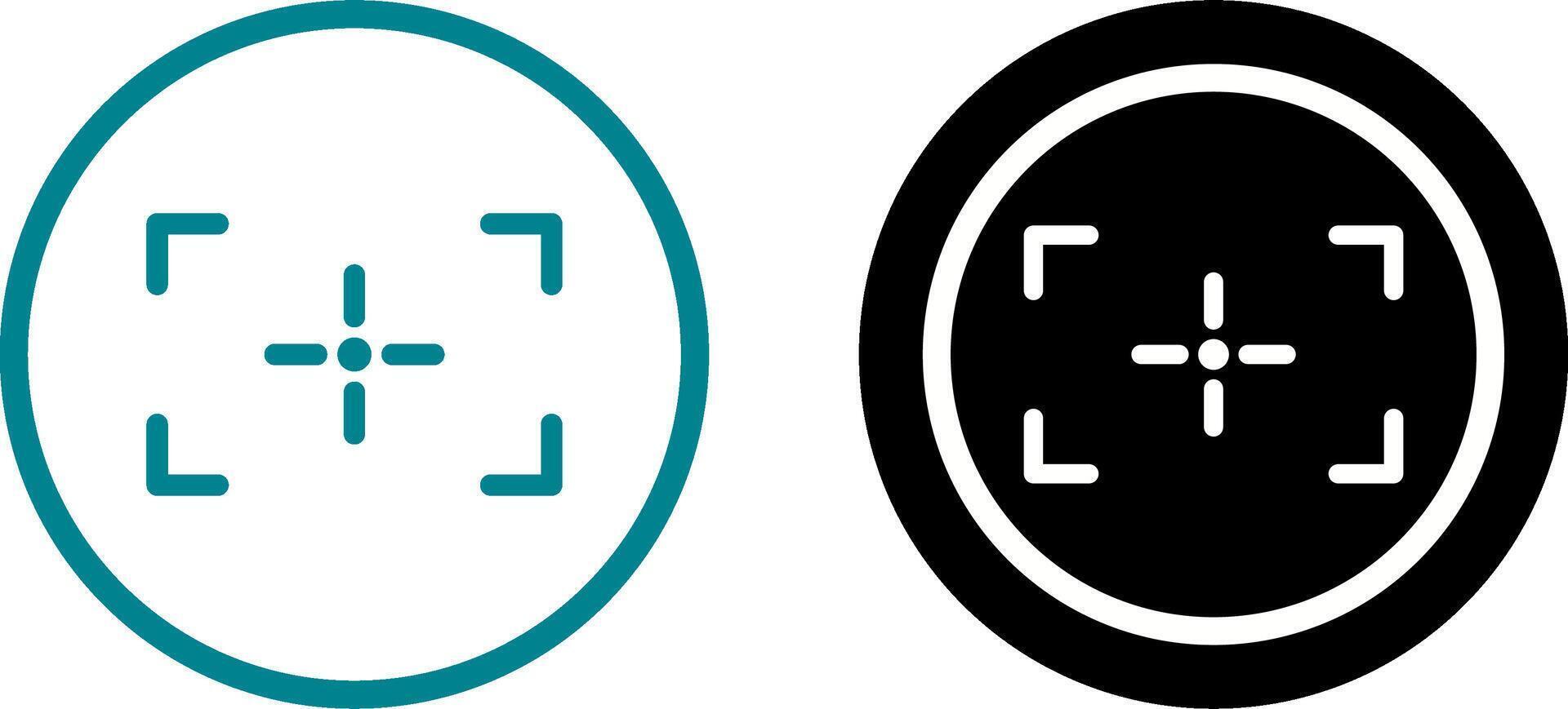 Unique Focus Icon Design vector