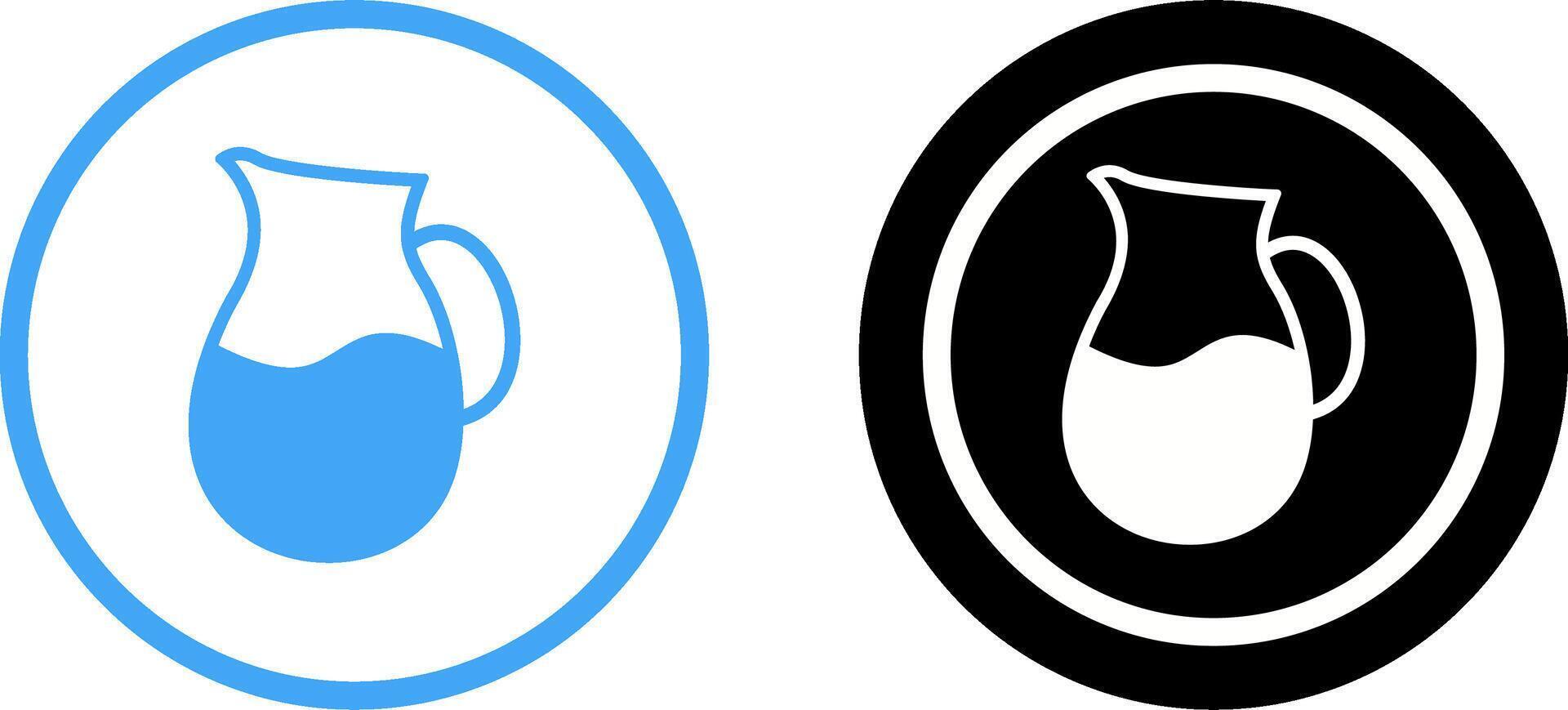 Milk Jug Icon Design vector
