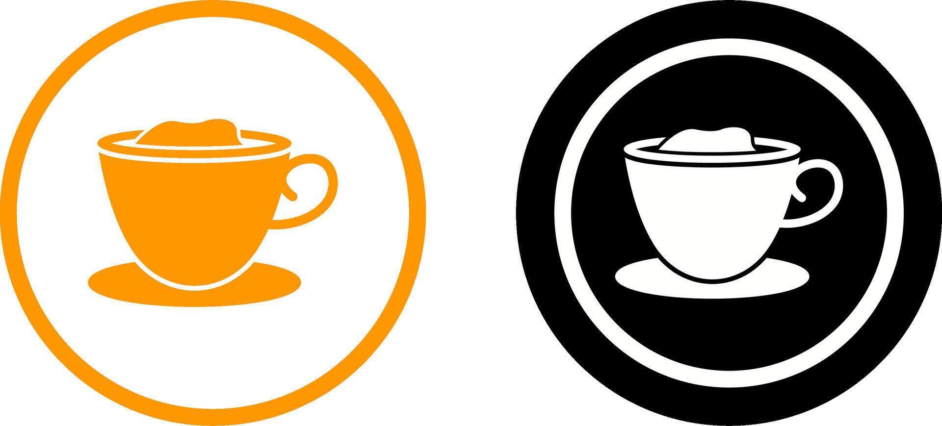 Creamy Coffee Icon Design vector