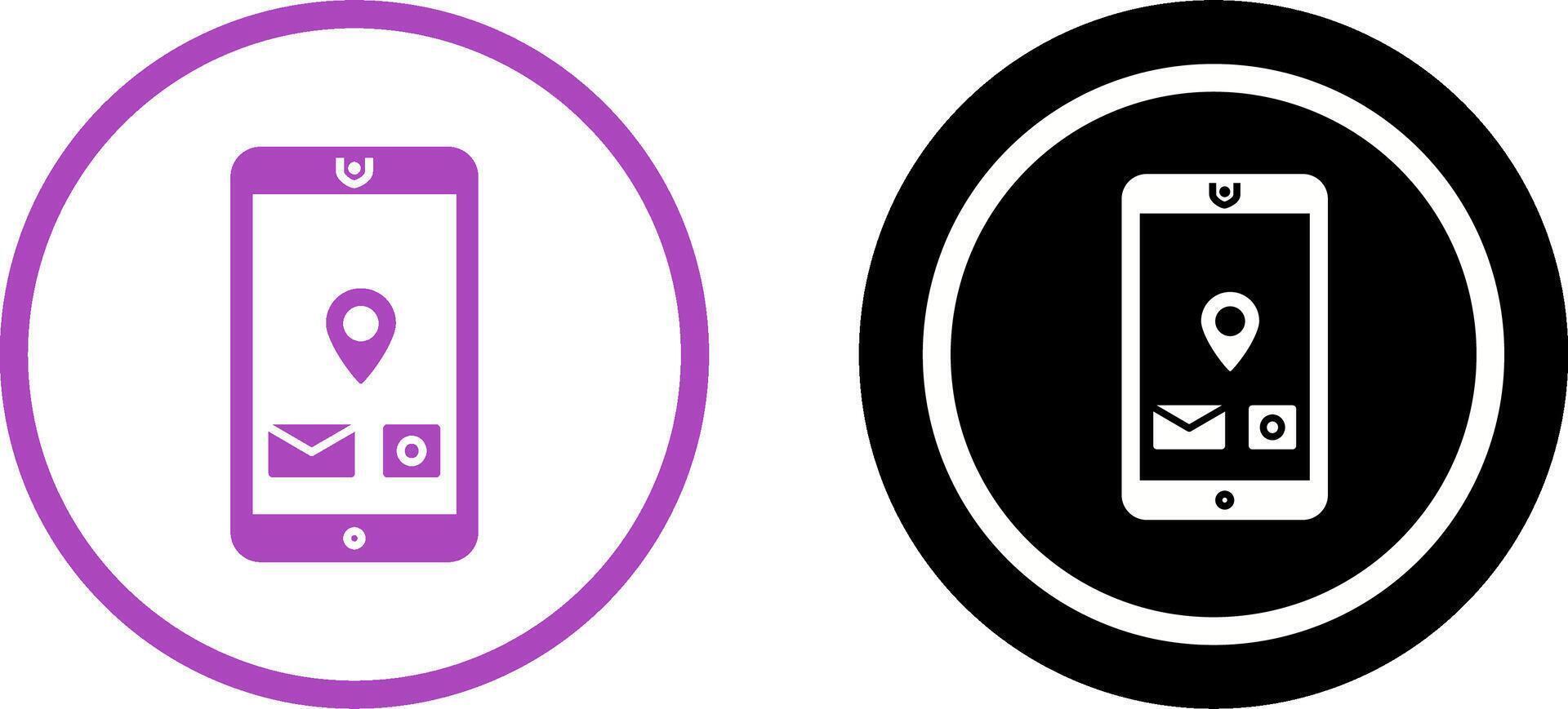 Unique Mobile Applications Icon Design vector