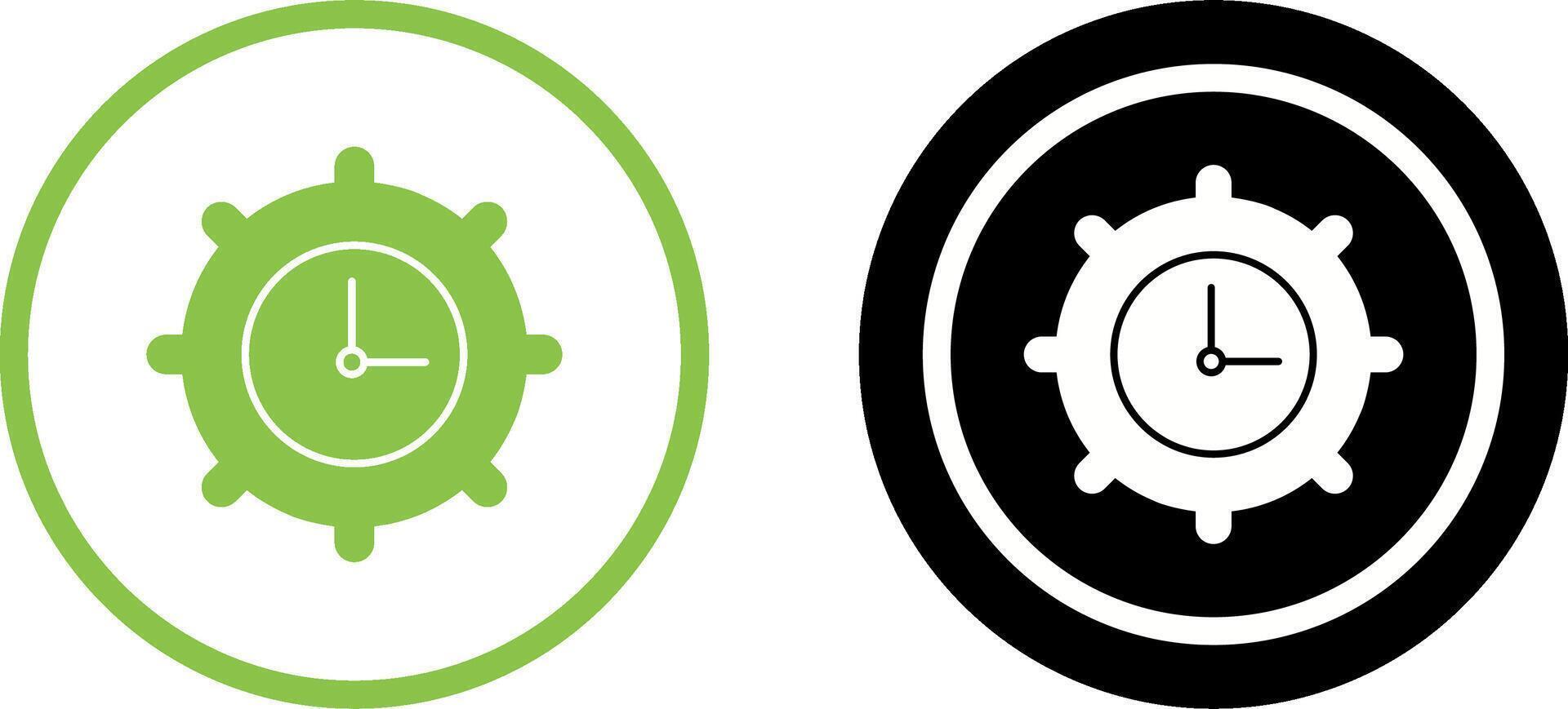 Time Settings Icon Design vector