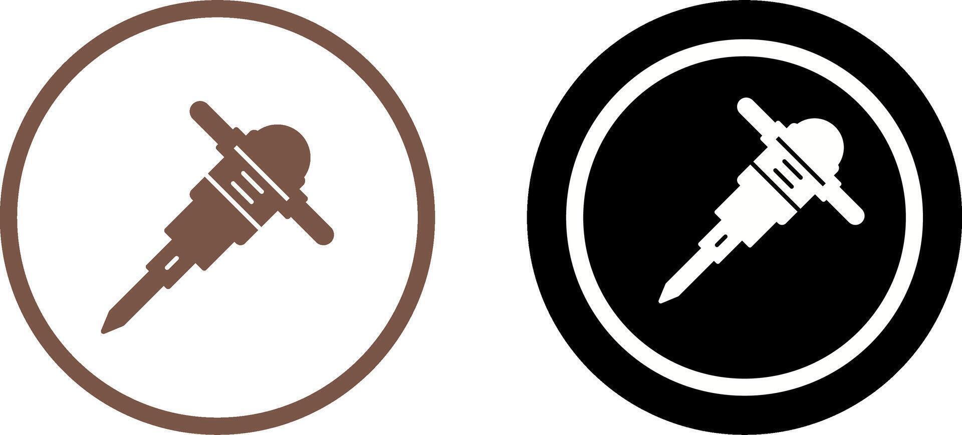 Drilling Machine Icon Design vector