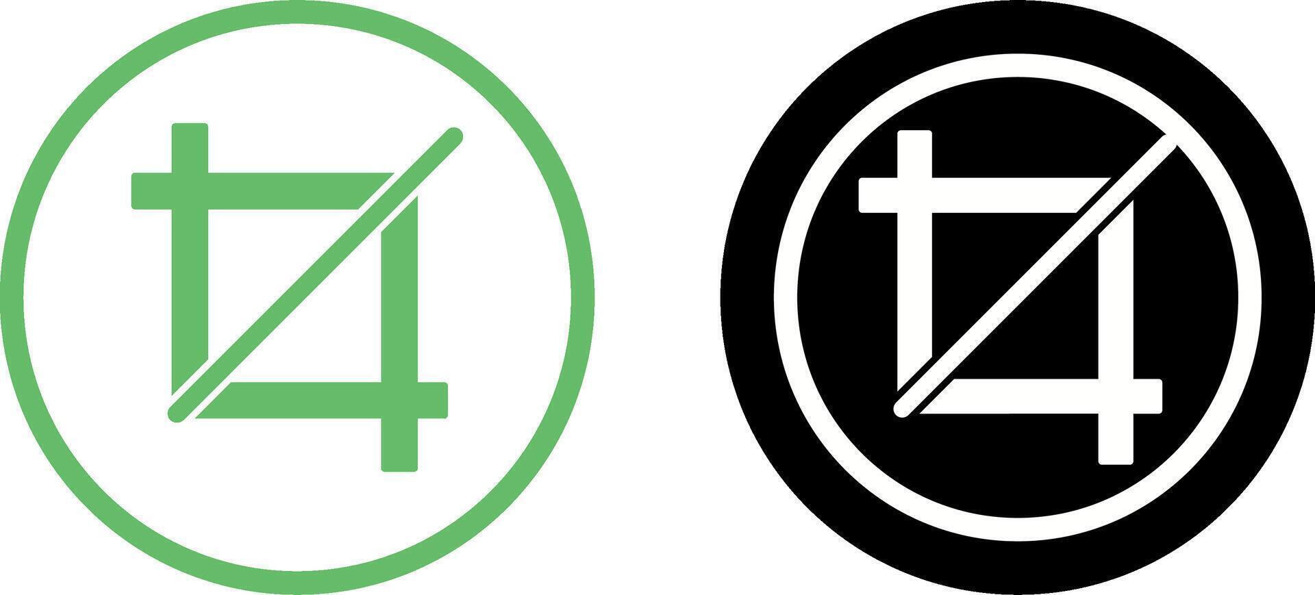 Unique Crop Icon Design vector