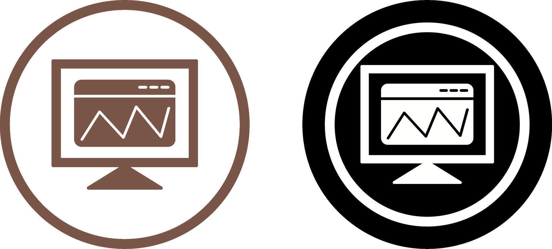 Web Analysis Icon Design vector