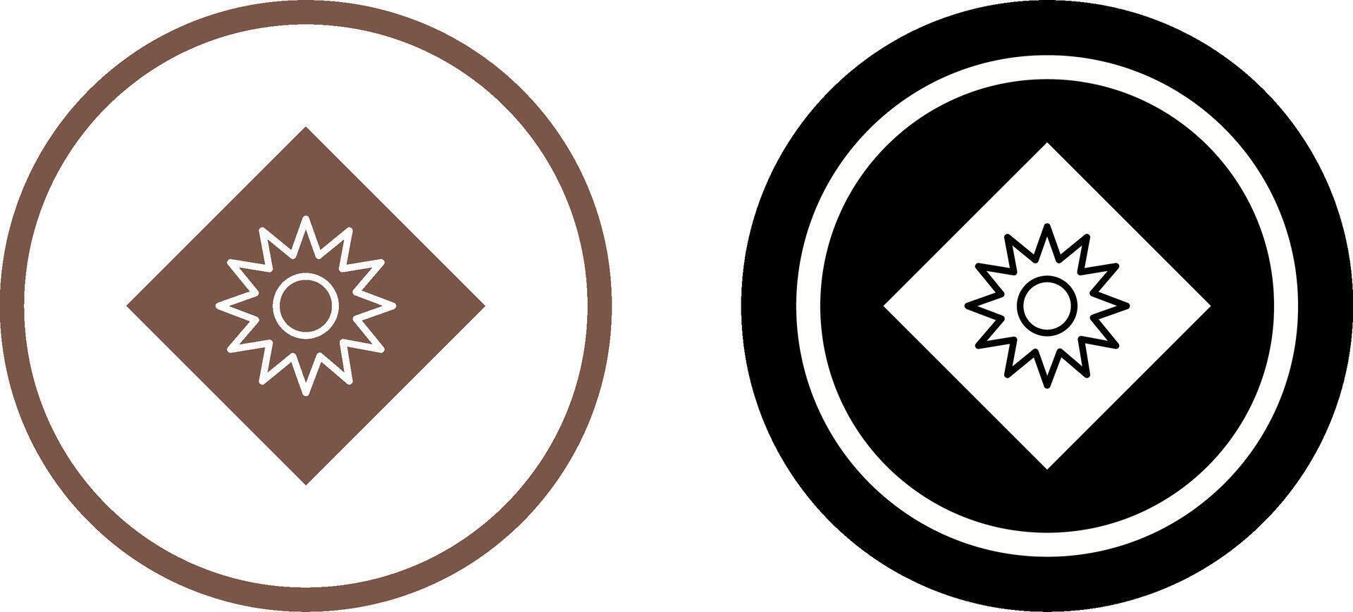 Optical Radiation Icon Design vector