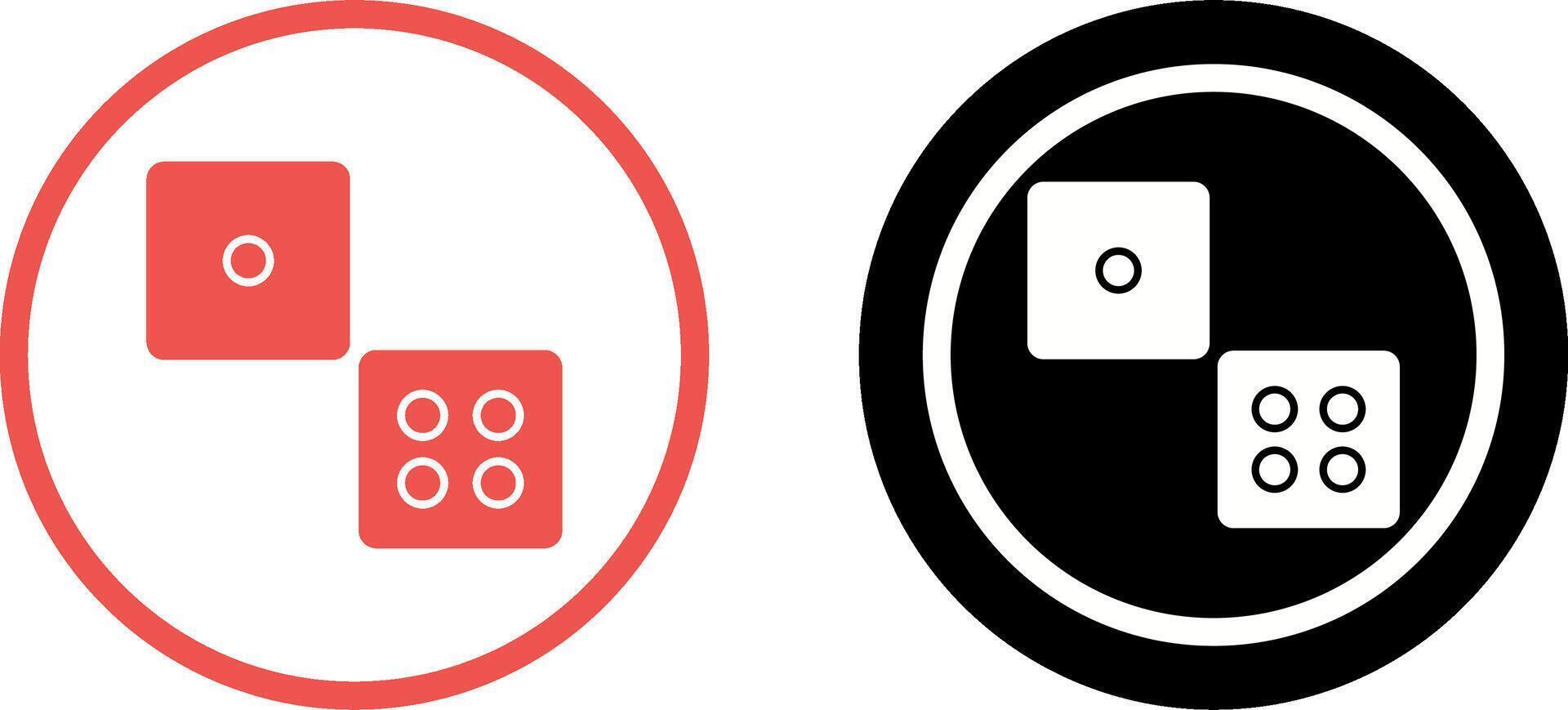 Dice Icon Design vector