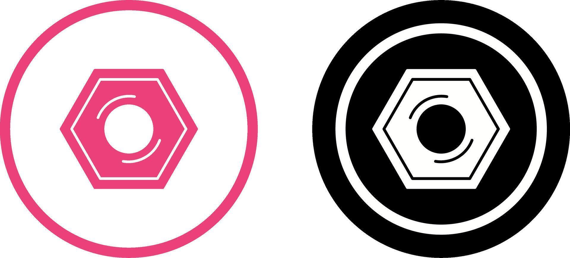 Nut Icon Design vector