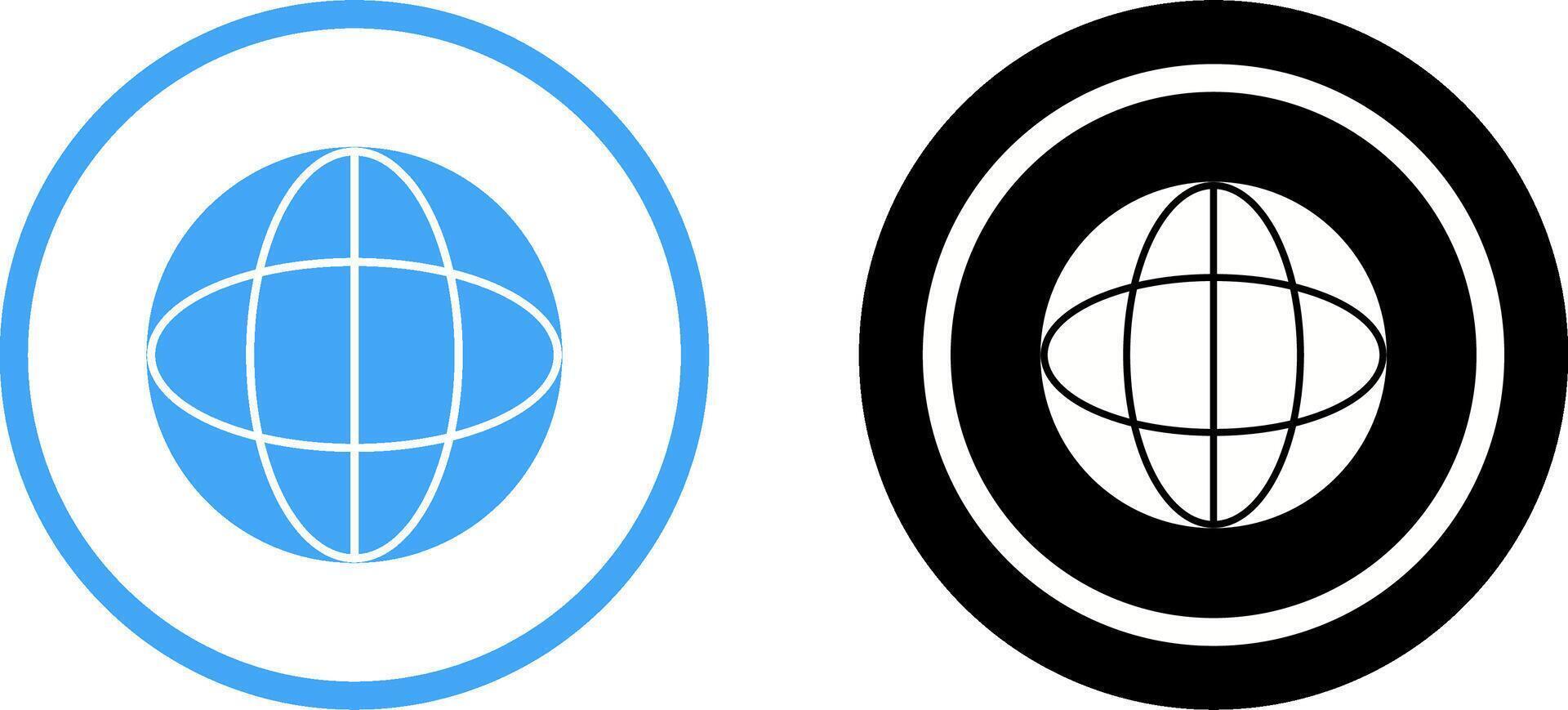 Unique Globe Icon Design vector