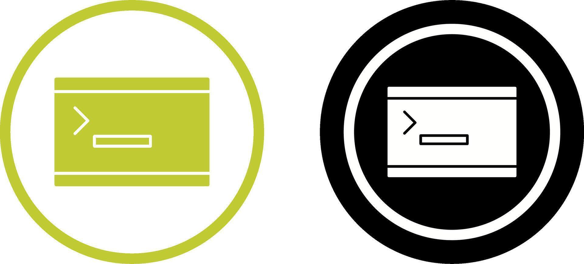Unique Console Icon Design vector