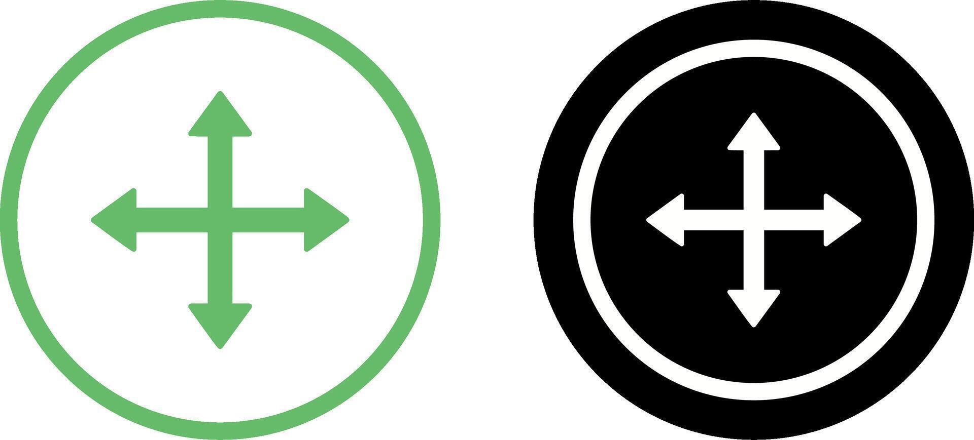 Unique Move Icon Design vector