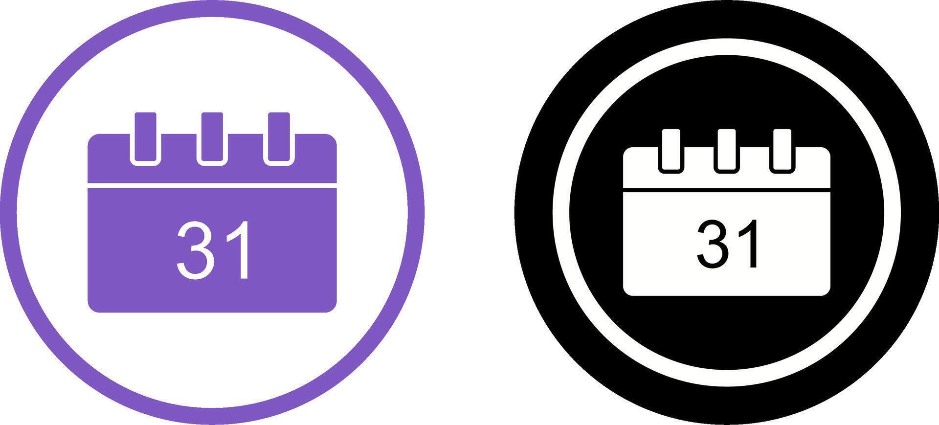 Unique Calendar Icon Design vector