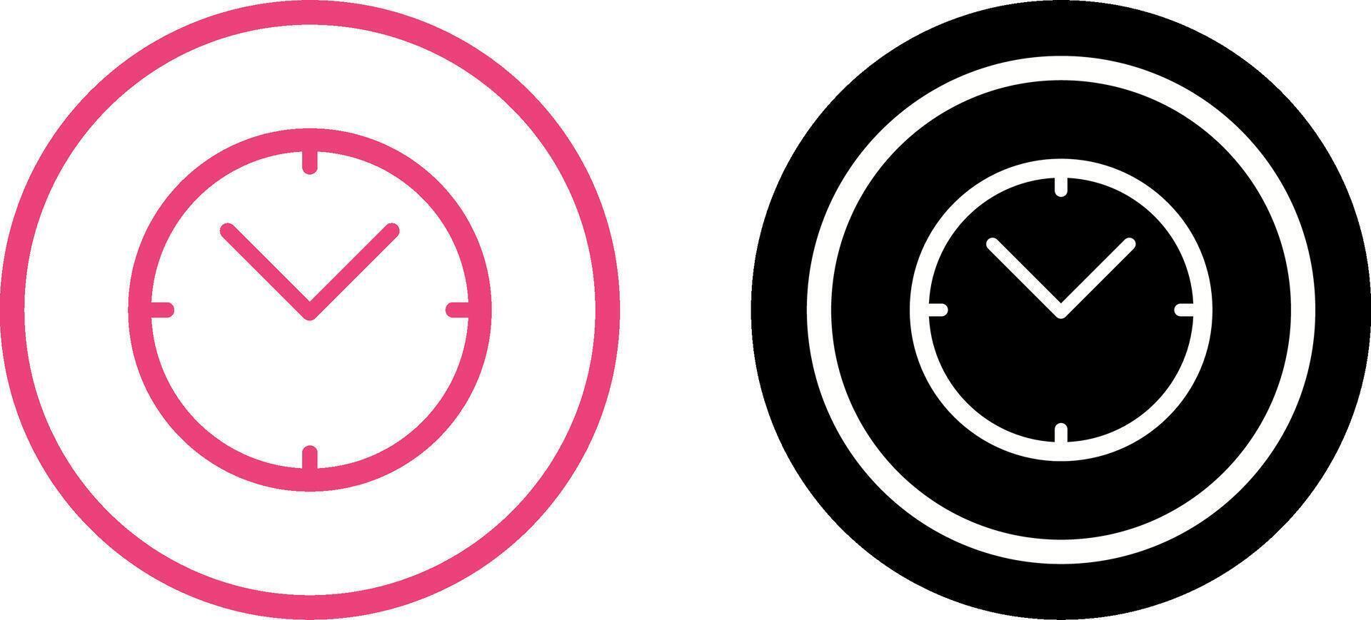 Unique Clock Icon Design vector