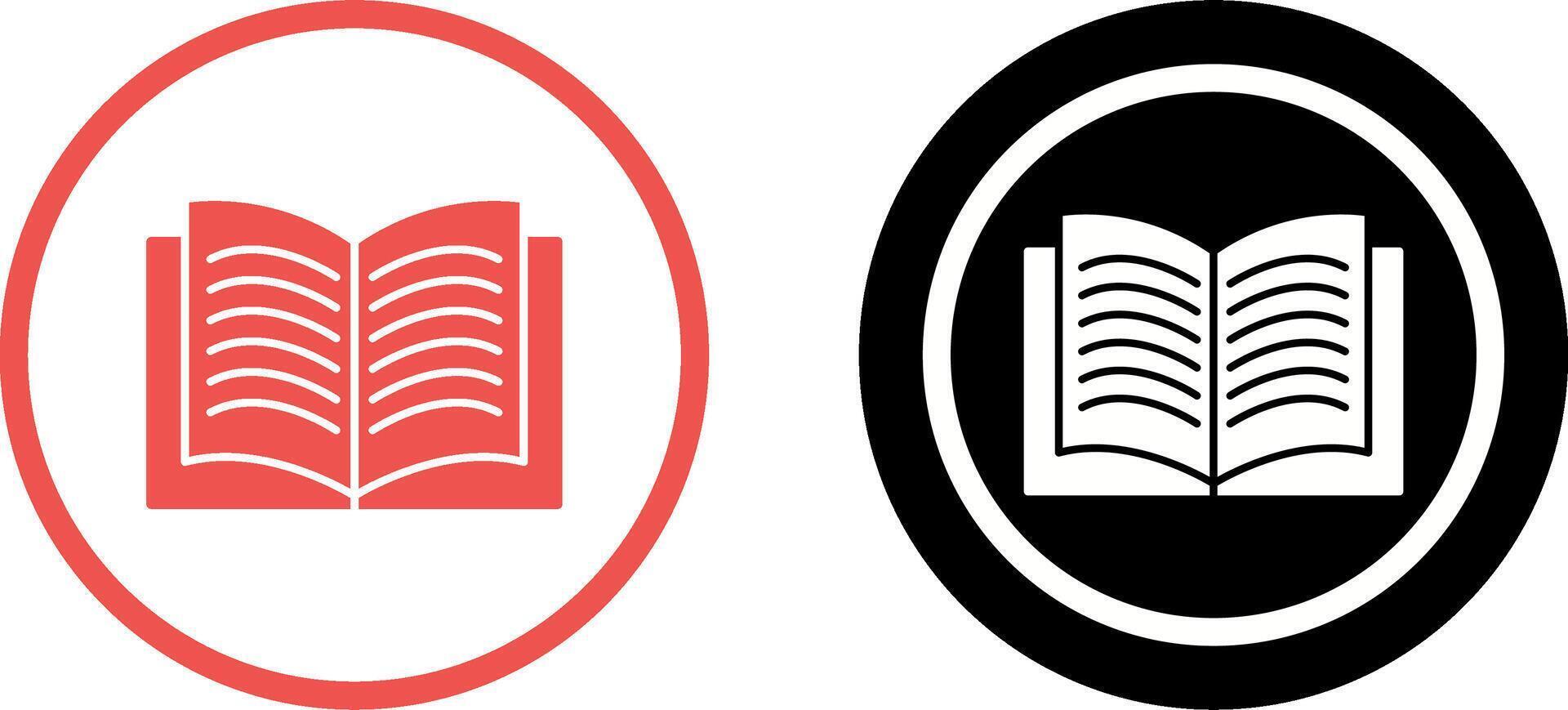 Unique Textbook Icon Design vector