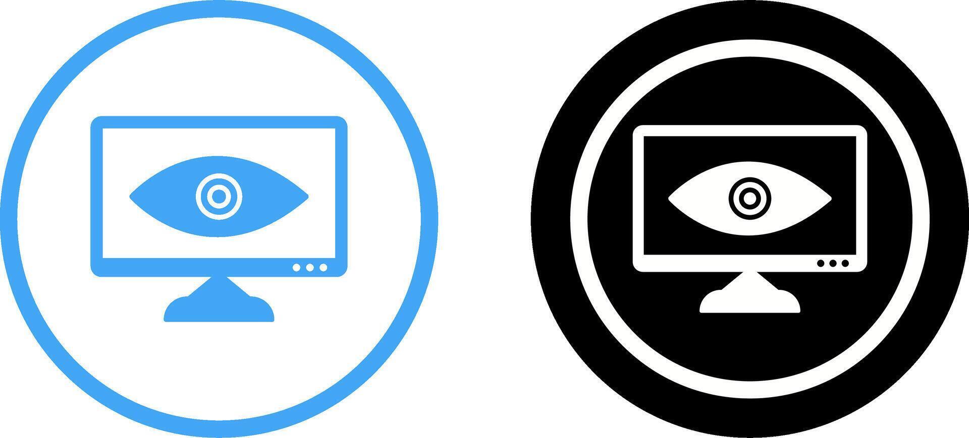 Unique Web Visibility Icon Design vector