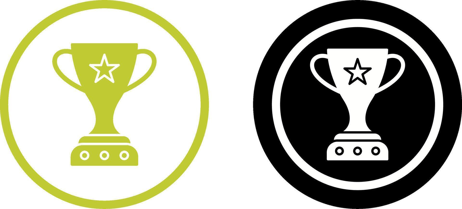 Unique Winner Icon Design vector