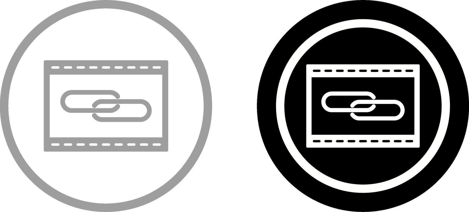 Unique Link Optimization Icon Design vector