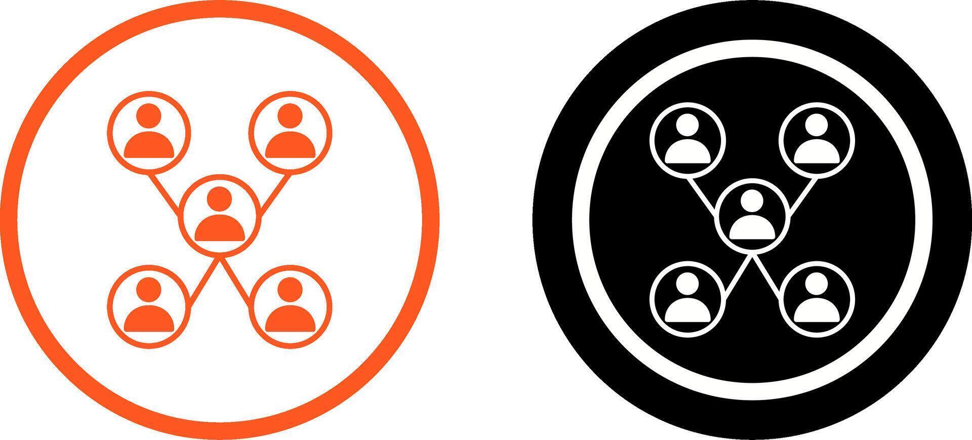 Unique Company Network Icon Design vector