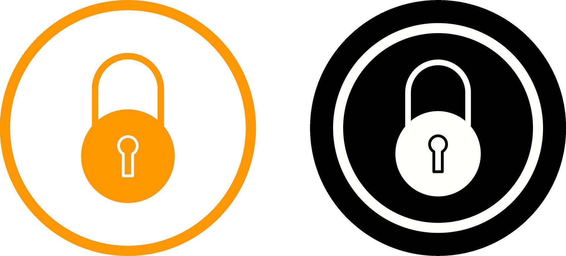 Unique Closed Access Icon Design vector