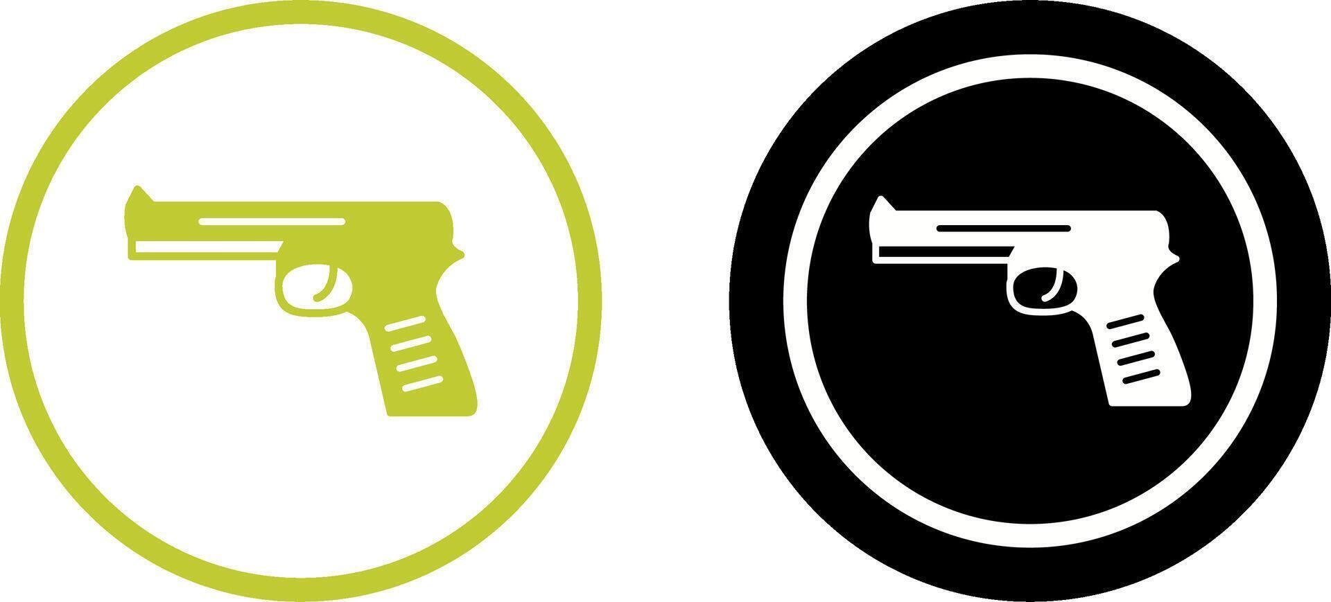Unique Pistol Icon Design vector