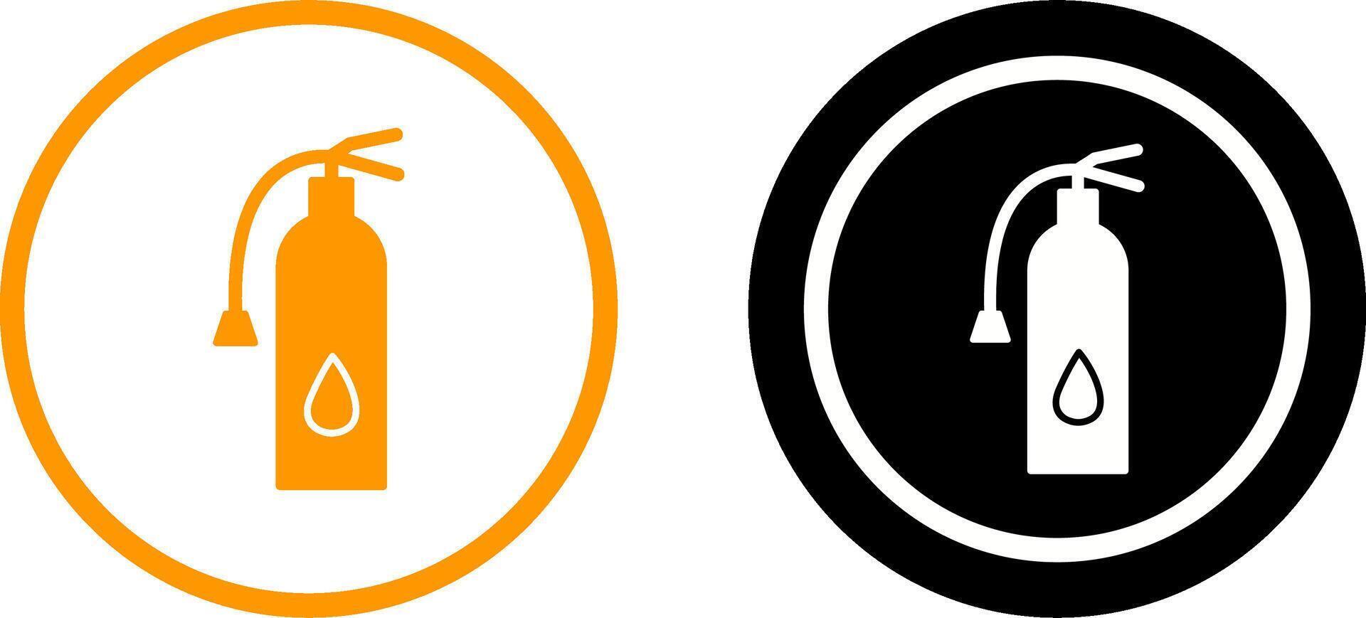 Unique Fire Extinguisher Icon Design vector