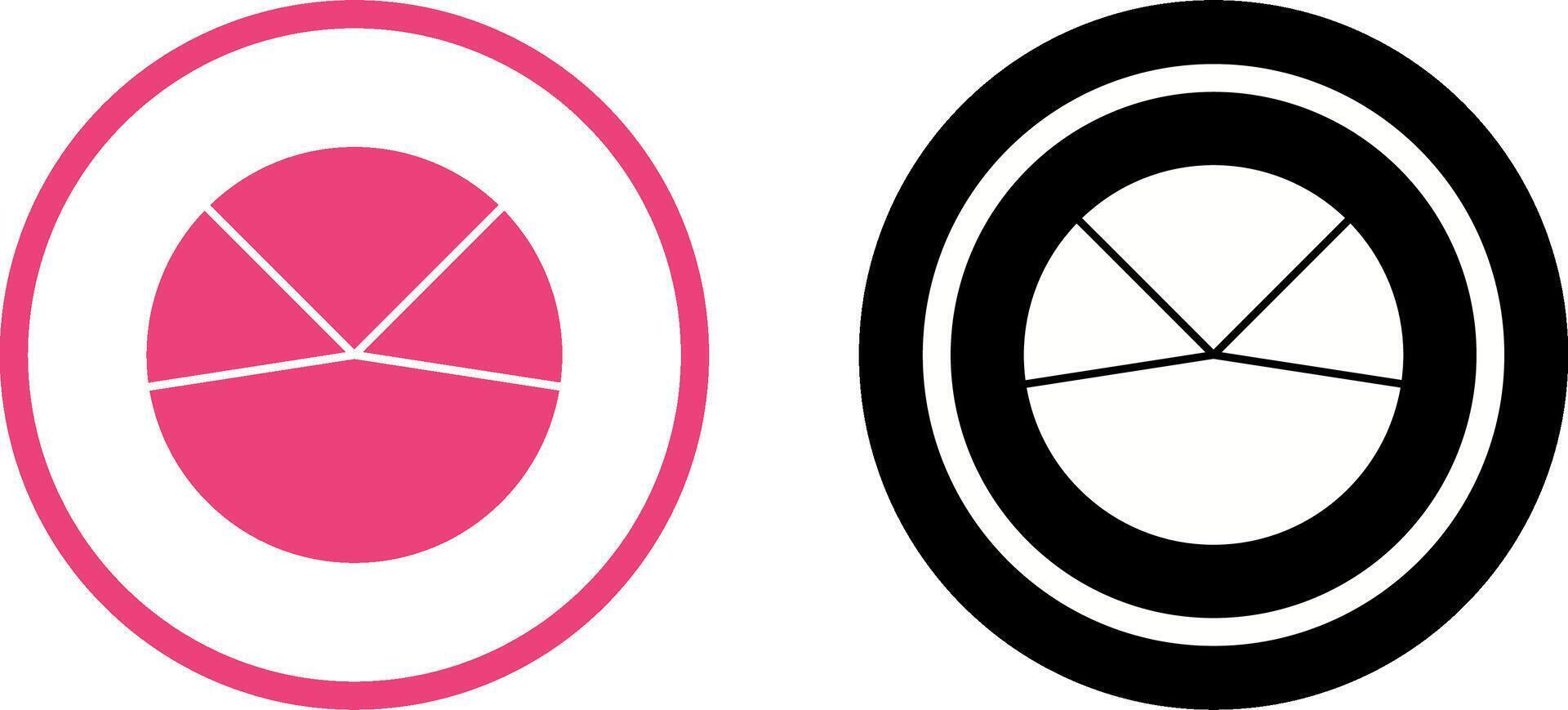 Pie Chart Analysis Icon Design vector