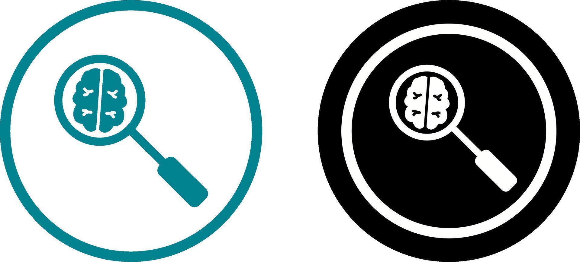 Unique Intelligent Search Icon Design vector