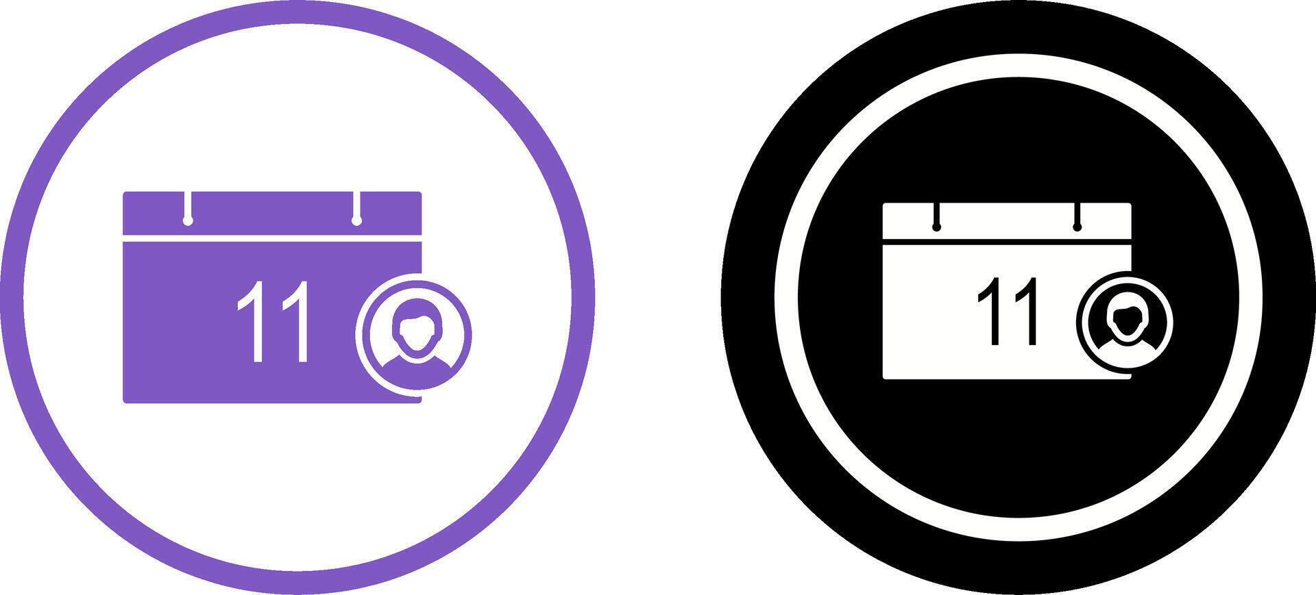 Unique Event Management Icon Design vector
