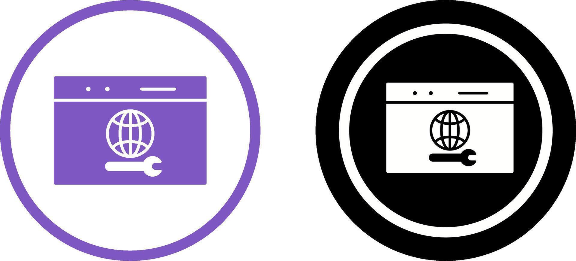 Unique Web Support Icon Design vector