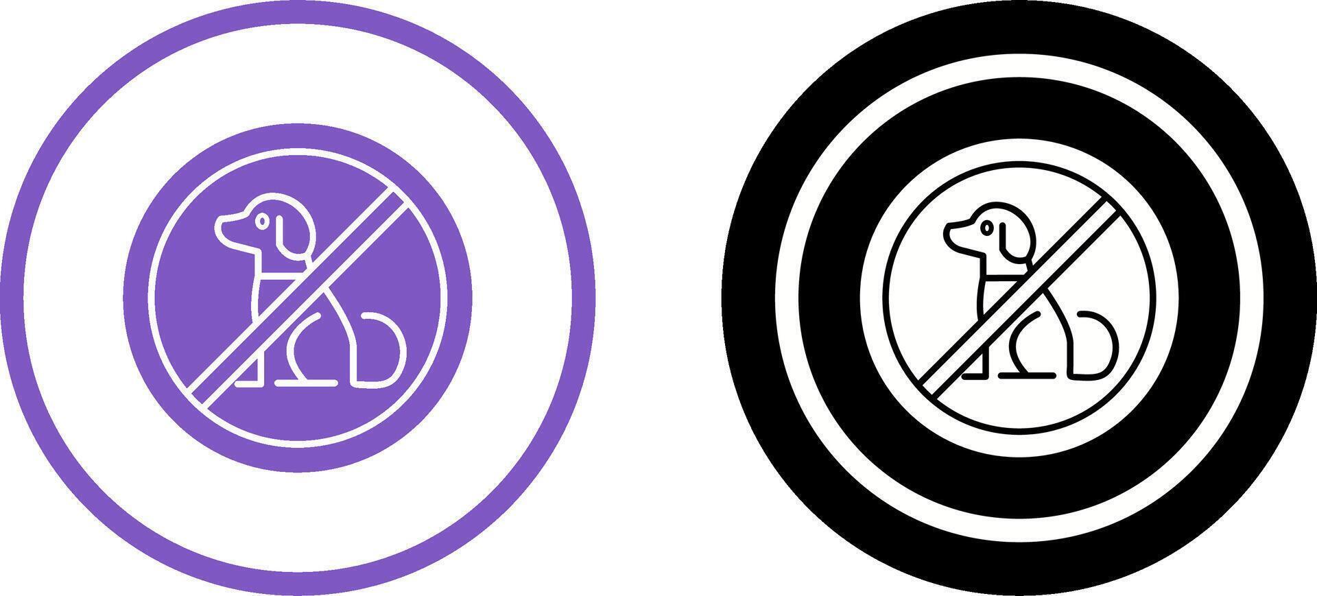 No Pets Icon Design vector