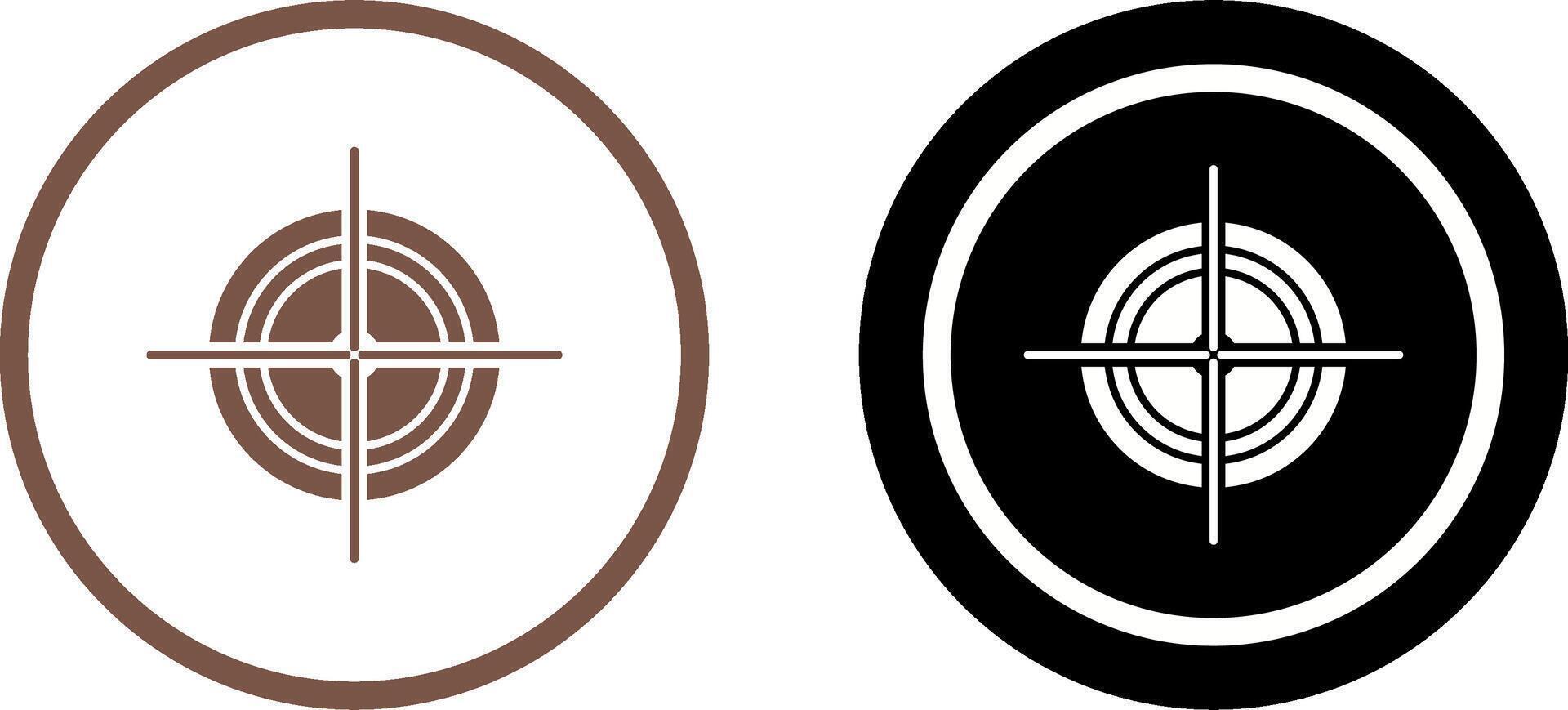 Unique Target Icon Design vector