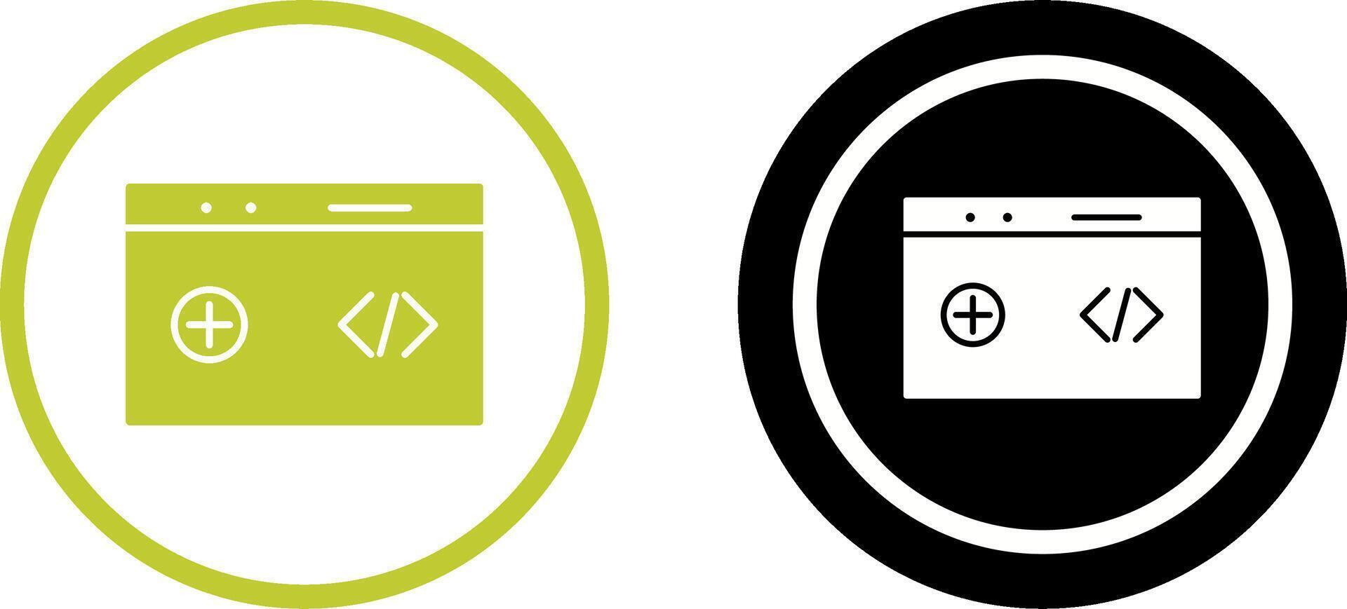 Unique Clean Code Icon Design vector