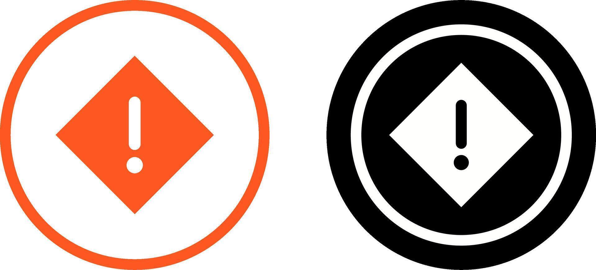 Warning Icon Design vector