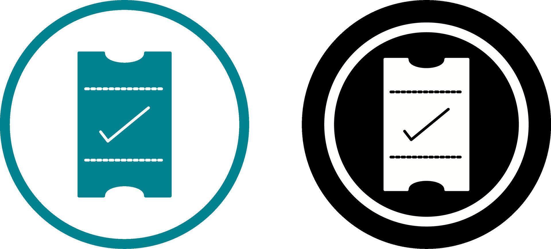 Passes Icon Design vector