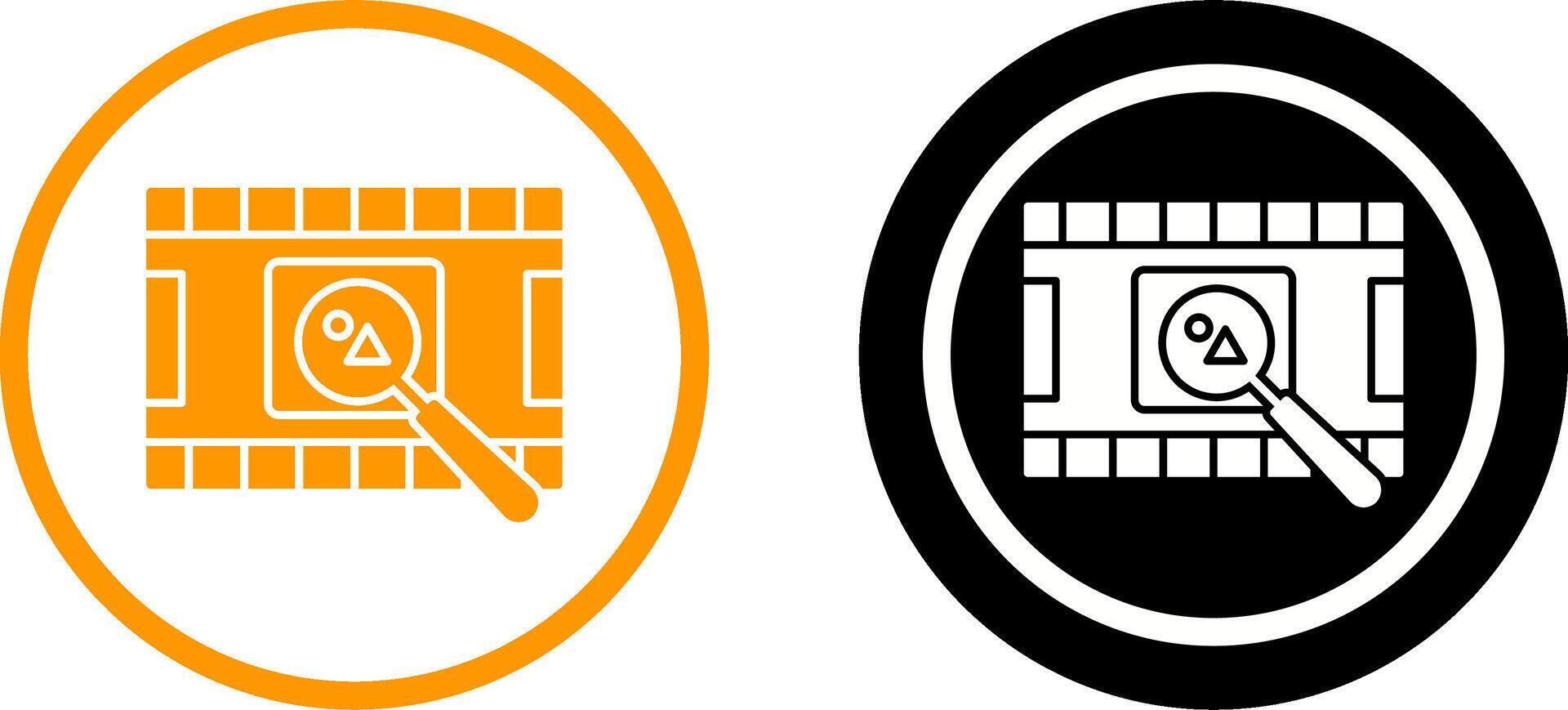 Unique Find Picture Icon Design vector