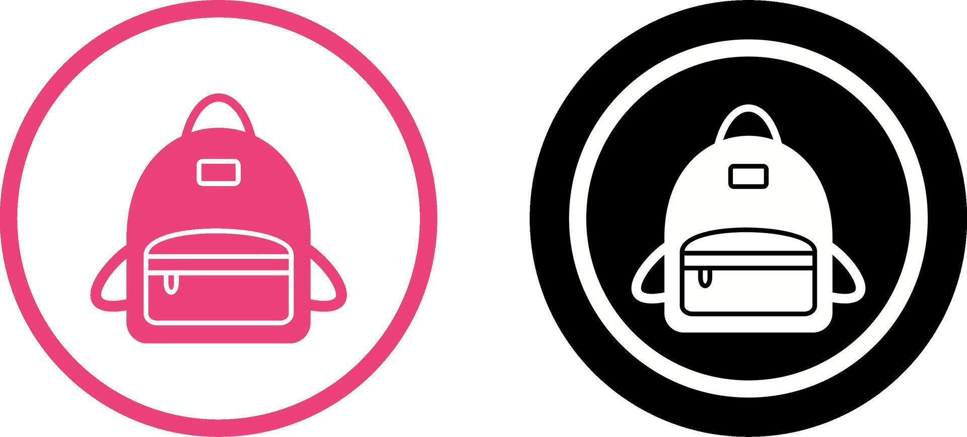 Bag Pack Icon Design vector